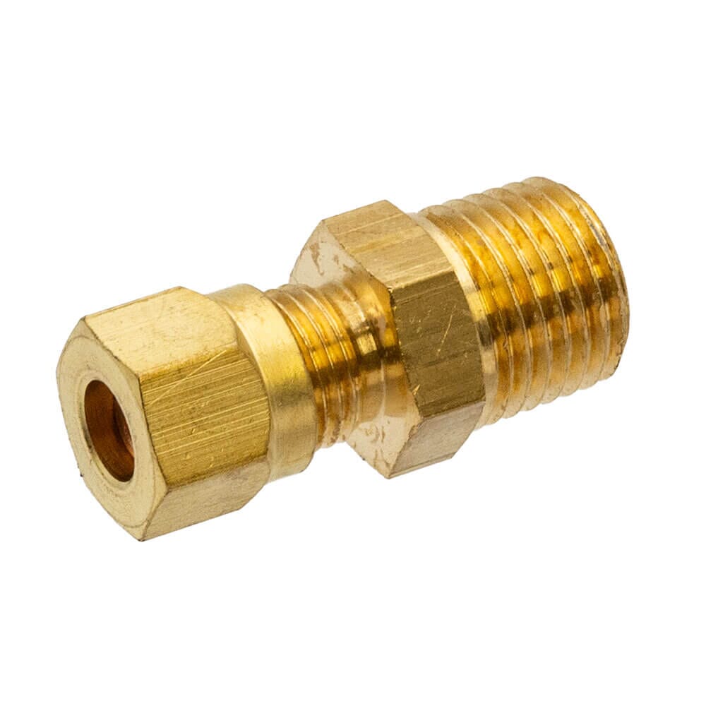 Brass Compression Male Adapter – 1/4" x 1/4" BSPT, DC13/16/163