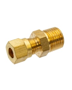 Brass Compression Male Adapter – 1/4" x 1/4" BSPT, DC13/16/163