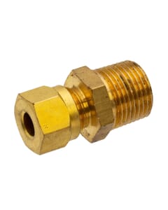 Brass Compression Male Adapter – 1/4" x 3/8" BSPT, DC13/16/243