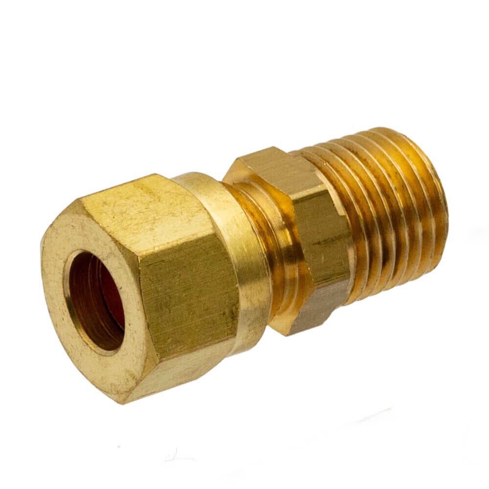 Brass Compression Male Adapter – 5/16" x 1/4" BSPT, DC13/20/163