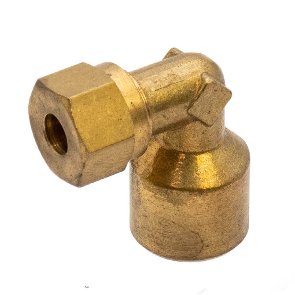 Brass Compression Elbow x BSP Female – 1/4" x 1/4", DC22/16/162