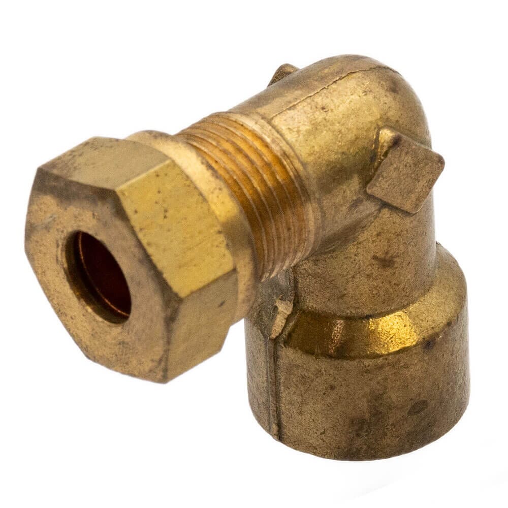 Brass Compression Elbow x BSP Female – 3/8" x 1/4", DC22/24/162