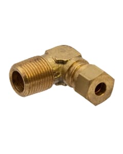 Brass Compression Elbow x BSPT Male – 1/4" x 3/8", DC23/16/243