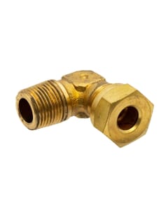 Brass Compression Elbow x BSPT Male – 3/8" x 3/8", DC23/24/243