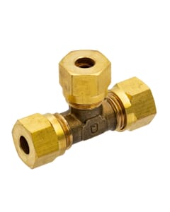 Brass Compression Equal Tee – 1/4", DC29/16