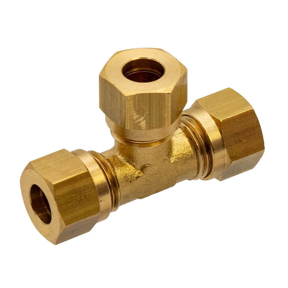 Brass Compression Equal Tee – 5/16", DC29/20