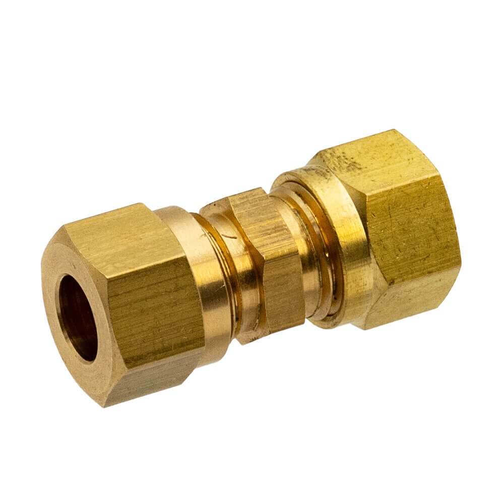 Brass Compression Equal Coupler – 5/16", DC9/20