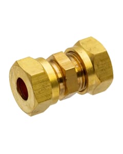 Brass Compression Equal Coupler – 3/8", DC9/24