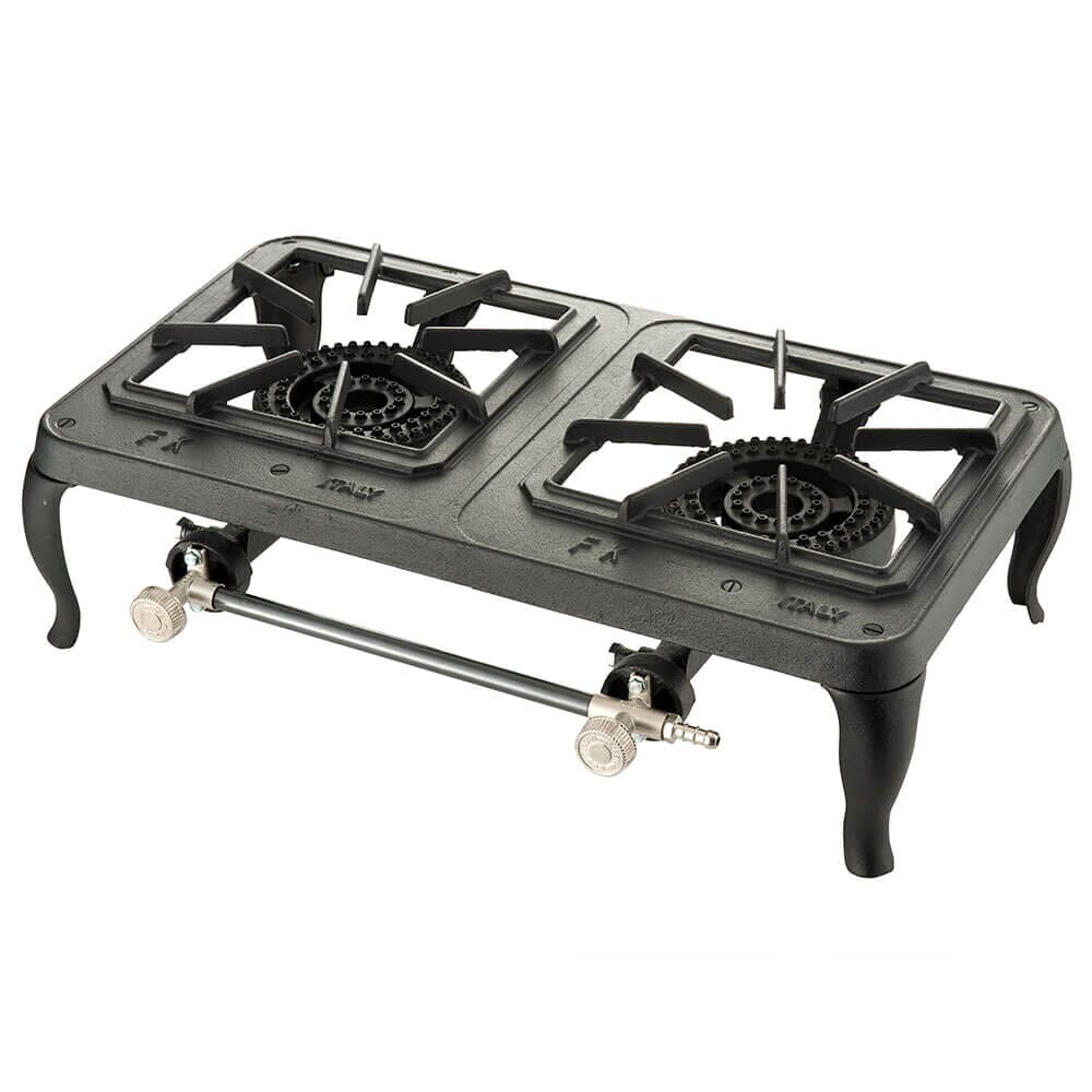 Foker Cast Iron Double Burner Europa Gas Boiling Ring Commercial