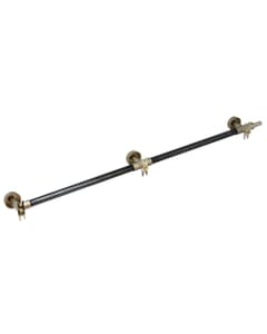 Foker Triple Burner Replacement Gas Rail with Valves & Nozzle