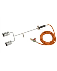 Foker Twin Head Roofing Gas Torch Kit – 180kW with 3m Hose & Regulator, FK4920