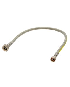 Gaslow 750mm Butane Stainless Steel Gas Pigtail - Butane Nut x W20, 01-6020-SS