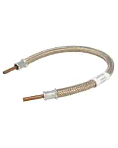 LPG Stainless Steel Overbraid Gas Hose - 1/4" Copper Standpipe x 18", GPA/003/SS