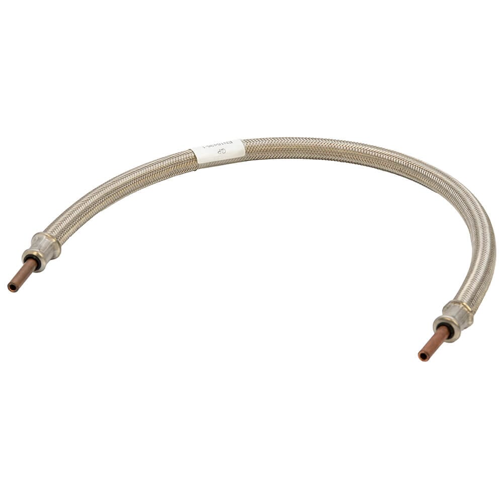 LPG Stainless Steel Overbraid Gas Hose - 10mm Copper Standpipe x 24", GPA/060/SS