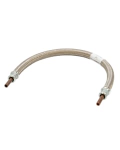 LPG Stainless Steel Overbraid Gas Hose - 8mm Copper Standpipe x 18", GPA/048/SS