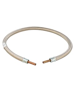 LPG Stainless Steel Overbraid Gas Hose - 10mm Copper Standpipe x 42", GPA/052/SS