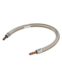 LPG Stainless Steel Overbraid Gas Hose - 10mm Copper Standpipe x 24", GPA/060/SS