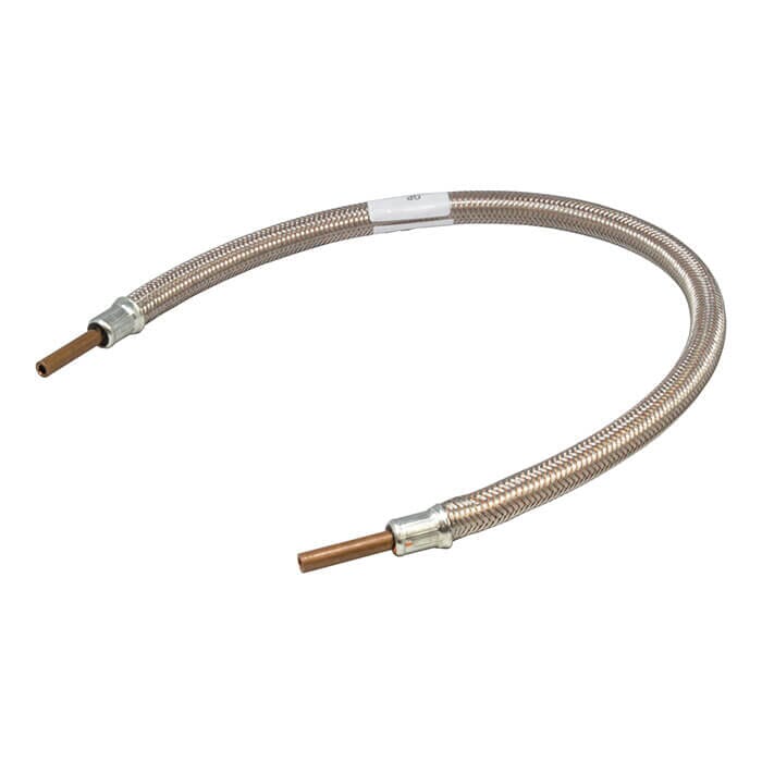 8mm Standpipe x 600mm LPG Stainless Steel Overbraid Gas Hose Assembly, GPA/08/600 