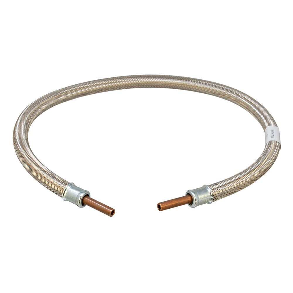 LPG Stainless Steel Overbraid Gas Hose - 10mm Copper Standpipe x 36", GPA/080/SS