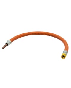 LPG High Pressure Gas Hose - 8mm Copper Standpipe x 1/4" LH FM, 450mm, GPA/450/SPIPE