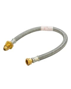 20" Galvanised Propane Gas Pigtail - NR POL x W20, GPT/035/S. Heavy-duty 20" galvanised propane pigtail with NR & excess flow valves. Calor approved.