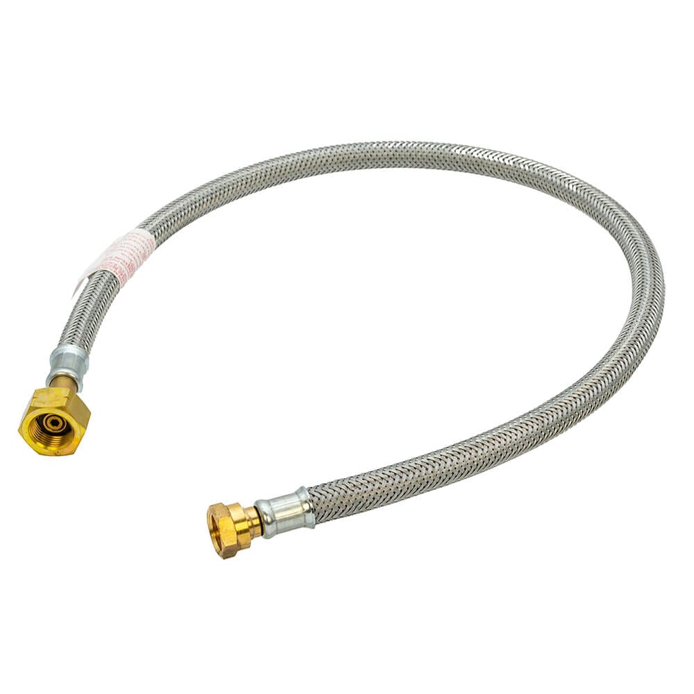 35" Galvanised Overbraid LPG Pigtail – NR Butane Nut x W20