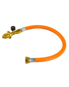 450mm Propane Pigtail with Rupture Protection - POL x W20, GPT/RP/G7/450