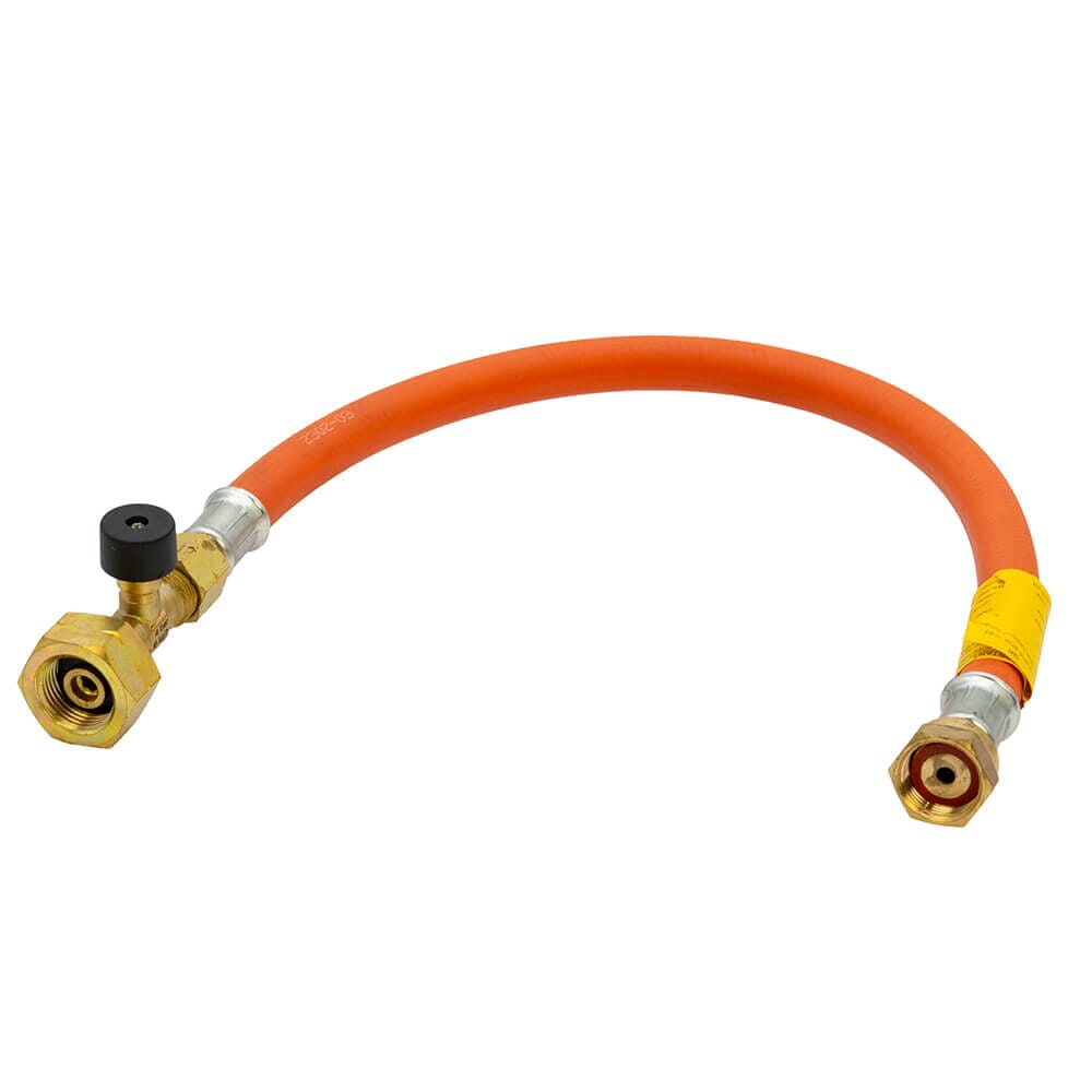 450mm Propane/Butane Pigtail with Rupture Protection - Butane Nut x W20