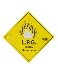 Gas Safe® LPG Highly Flammable Label, GSR30