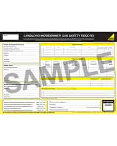 Gas Safe Landlords Report Pad