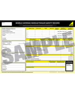 Gas Safe Mobile Catering Vehicle Trailor Safety Record