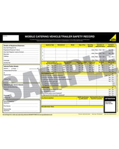 Gas Safe Mobile Catering Vehicle Trailor Safety Record