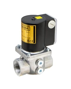 Gold Seal Gas Solenoid Shut Off Valve Auto Reset - 1", GSV25G