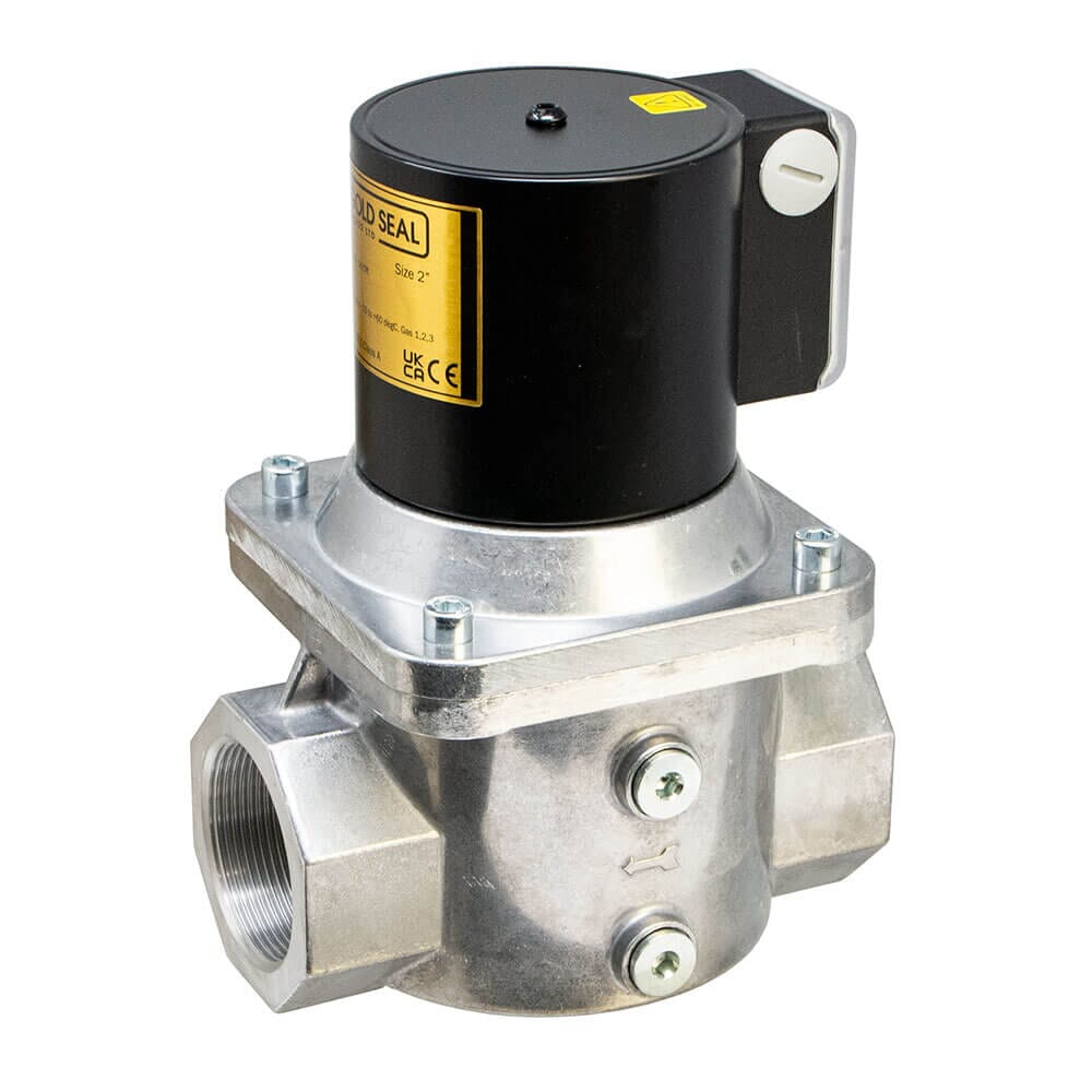 Gold Seal Gas Solenoid Shut Off Valve Auto Reset - 2", GSV50G