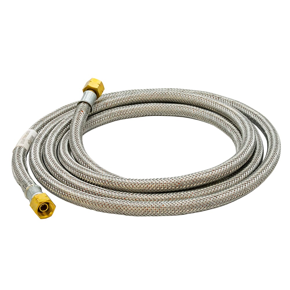 Propane High Pressure Galv. Braided Gas Hose - 3/8" x 3/8" BSP FM x 3M