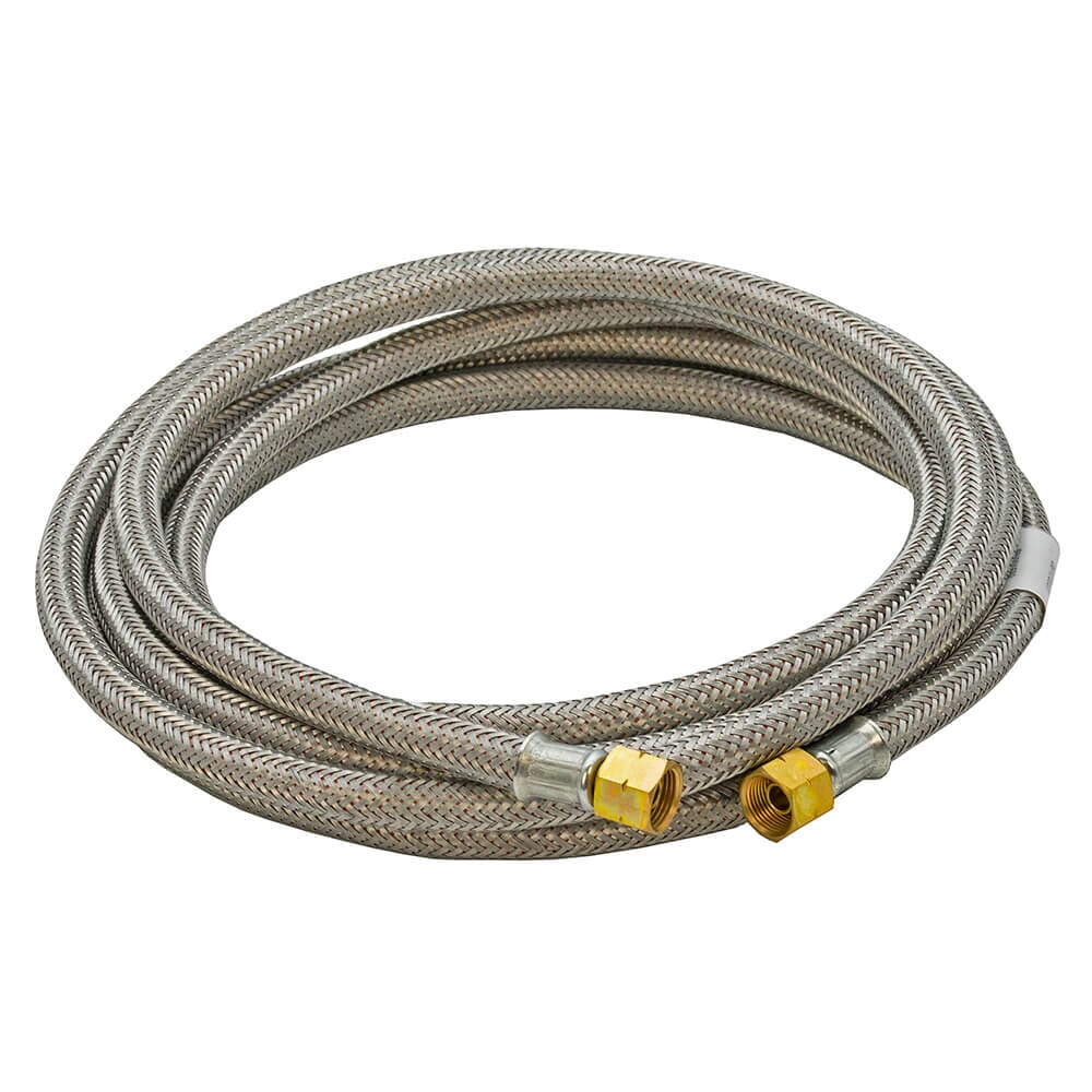 Propane High Pressure Galv. Braided Gas Hose - 3/8" x 3/8" BSP FM x 5M