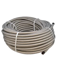 6.3mm Butane/Propane LPG Hose with Stainless Steel Overbraid, H20P/06/SSO
