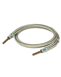 8mm Standpipe x 1500mm LPG Stainless Steel Overbraid Gas Hose Assembly, GPA/08/1500
