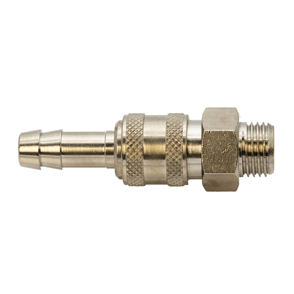 Quick Release LPG Gas Hose Nozzle - 1/4" BSP Male  x 8mm, HA034