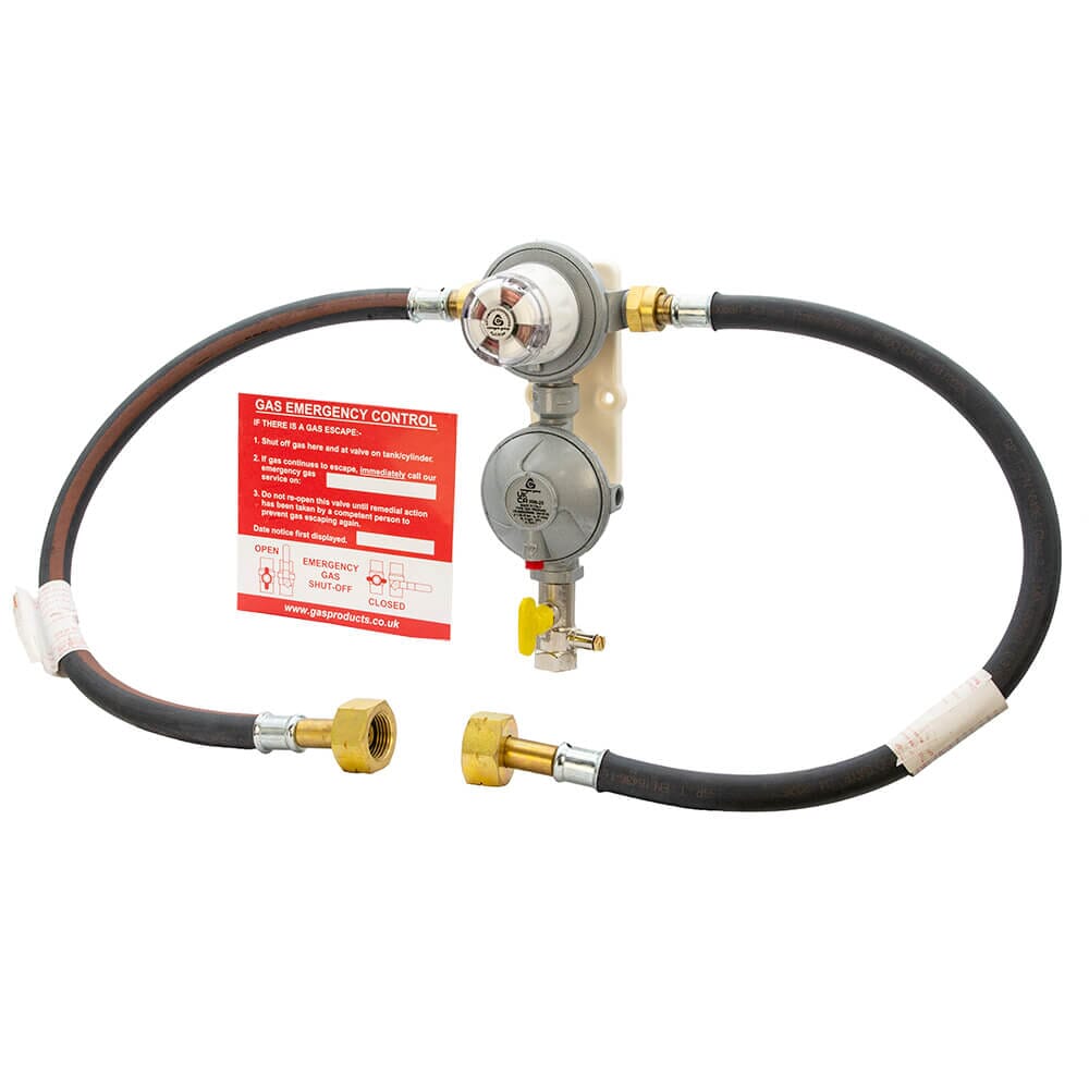 Cavagna Automatic Changeover LPG Propane Gas Regulator Kit - Irish, HA108E