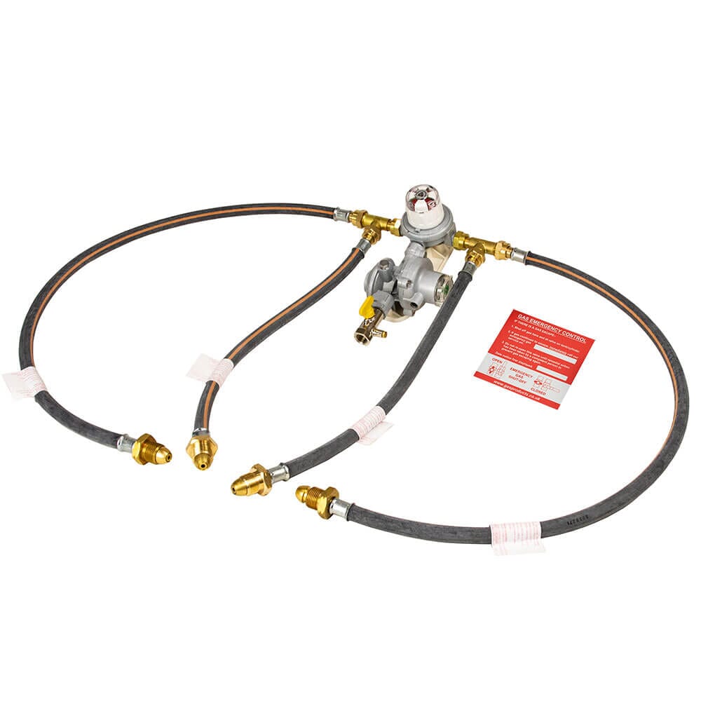 HGP 4 Pack Automatic Changeover Gas Regulator with OPSO - UK POL, HA1094PK