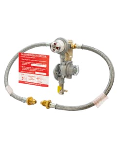 HGP Automatic Changeover LPG Regulator with Galv. Pigtails & OPSO, HA109ARM