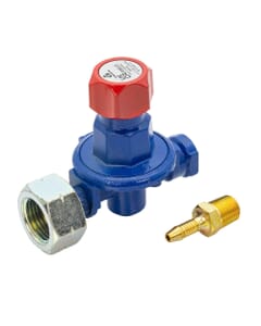 Cavagna High Pressure Adjustable Butane Gas Regulator - 0.5 to 2 Bar , HA117, High-pressure Cavagna adjustable butane regulator (0.5–2 bar) complete with 4.8mm hose nozzle. Suitable for Calor 4.5kg butane cylinders and ideal for blow torches, site heaters