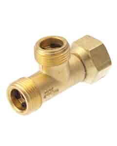 W20 Gas Cylinder Tee Piece with Non-Return