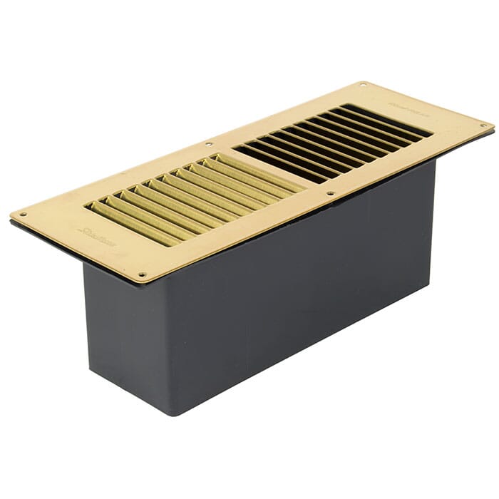 Stadium BM435/1 Brass Standard Floor Ventilator