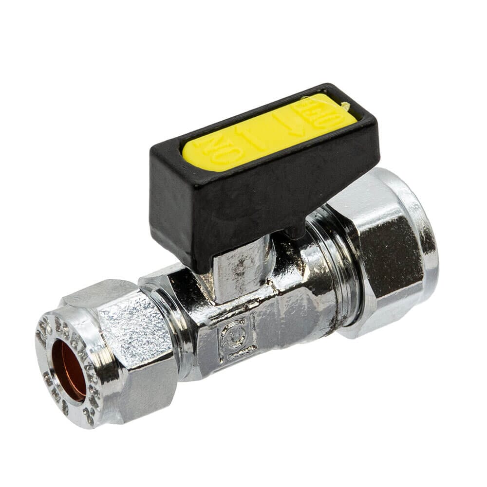 Mini Gas Ball Valve - 8mm x 10mm Compression, HA184