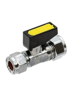 Mini Gas Ball Valve - 8mm x 10mm Compression, HA184