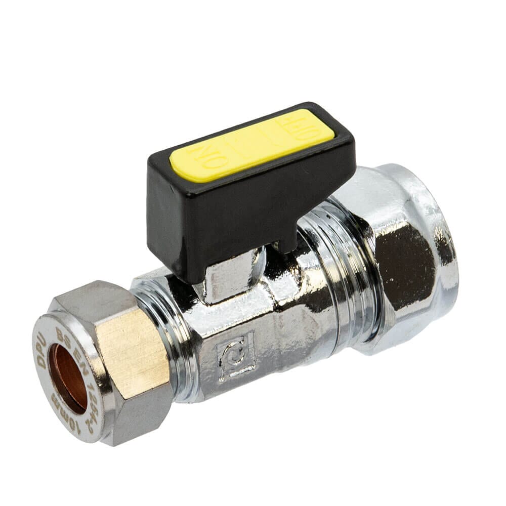 Mini Gas Ball Valve - 10mm x 15mm Compression, HA186