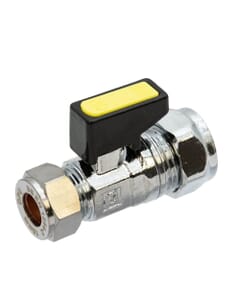 Mini Gas Ball Valve - 10mm x 15mm Compression, HA186