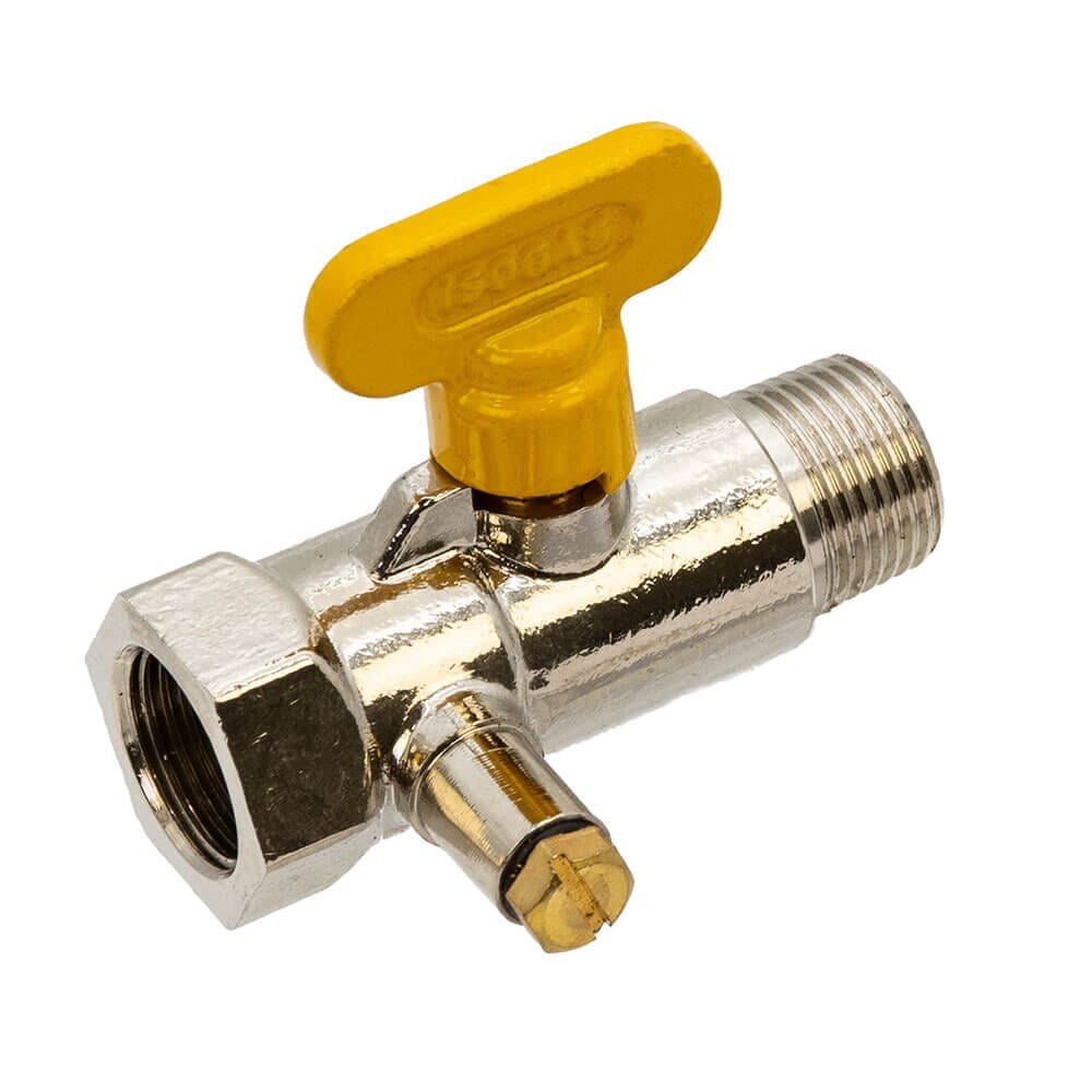 Gas Test Point Ball Valve 3/8" BSPT M x F, HA192